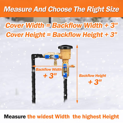 TOHONFOO sprinkler system cover blocks cold and sun, extending irrigation device life.