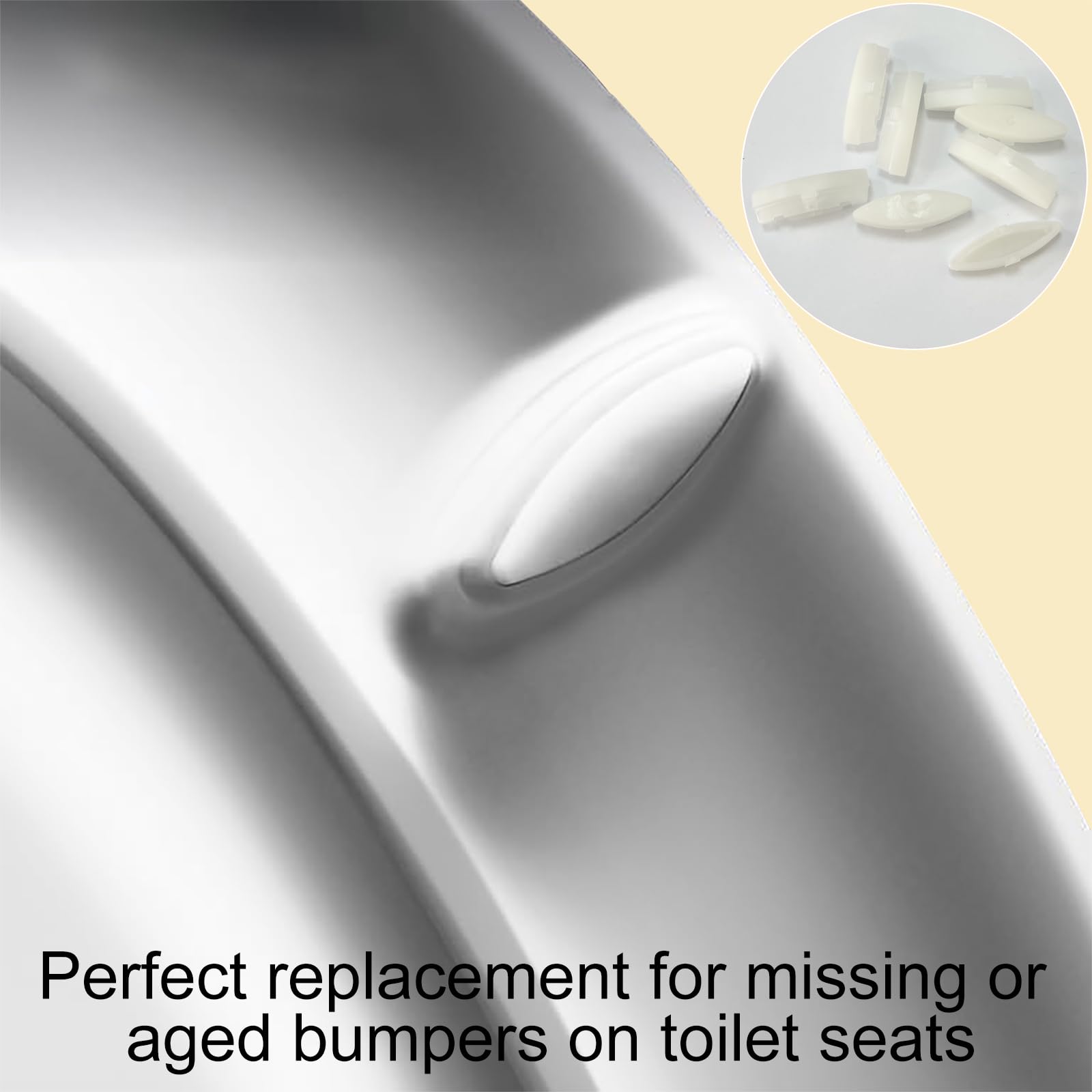 TOILTOBLE bumper close-up; transparent rubber offers durable everyday support.