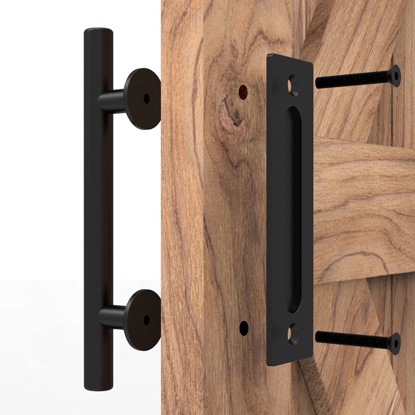 TOIMIOTOIM flush hardware set with clean mounting for sliding doors