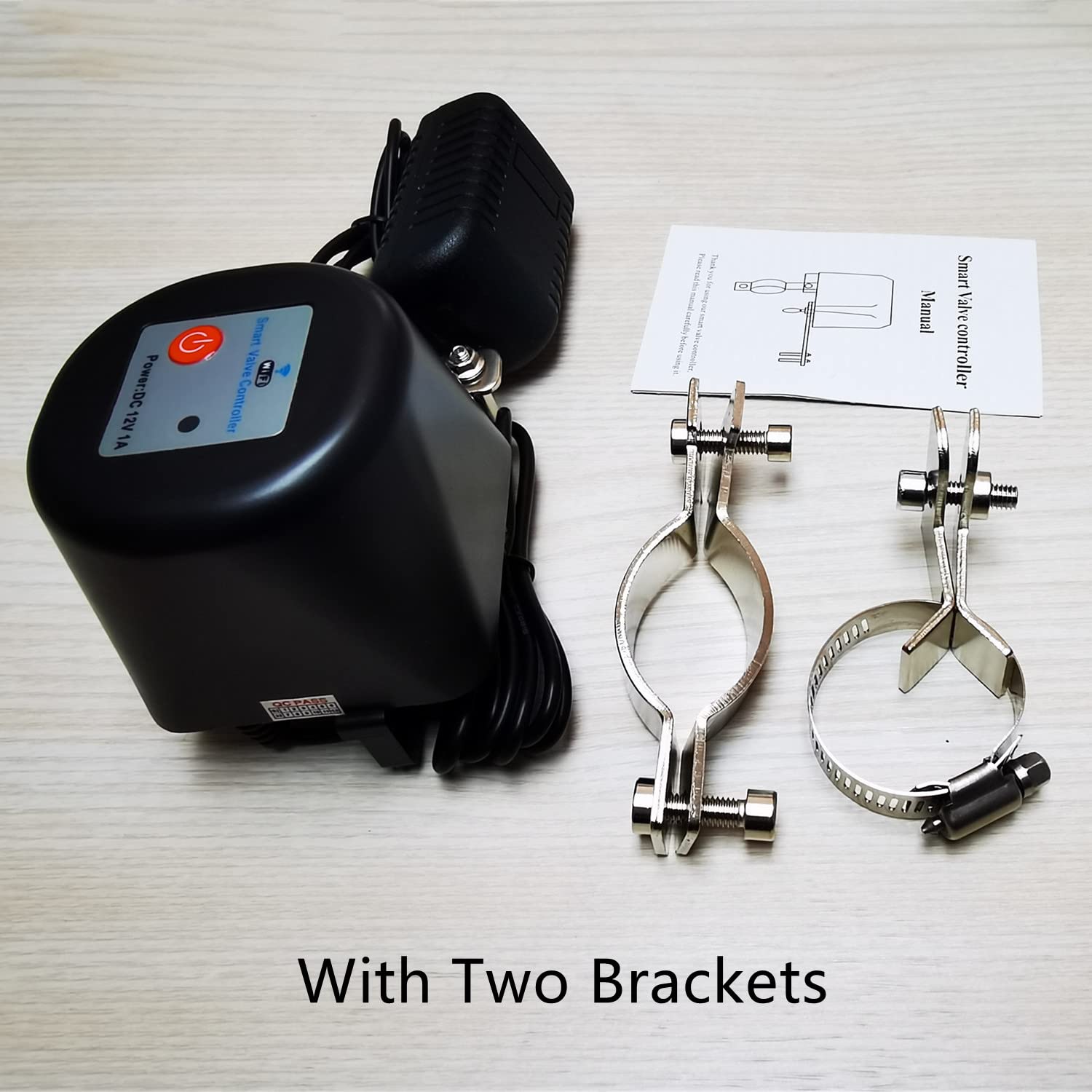 Tokatuker valve actuator packaging and included accessories