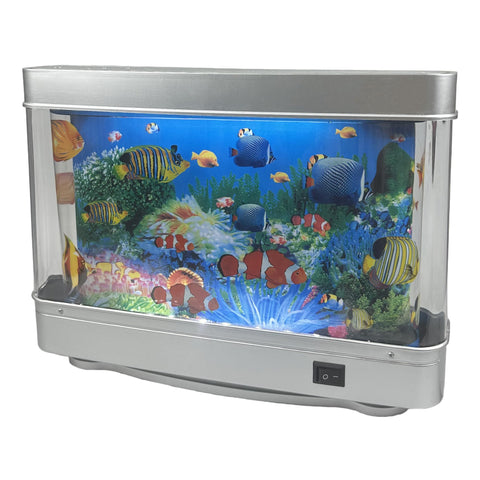 Tokenkuko decorative lamp with moving fish adds seaside charm to living spaces.