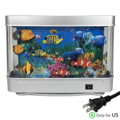 Tokenkuko mini aquarium moving fish lamp brightens a kid's room and inspires imagination.