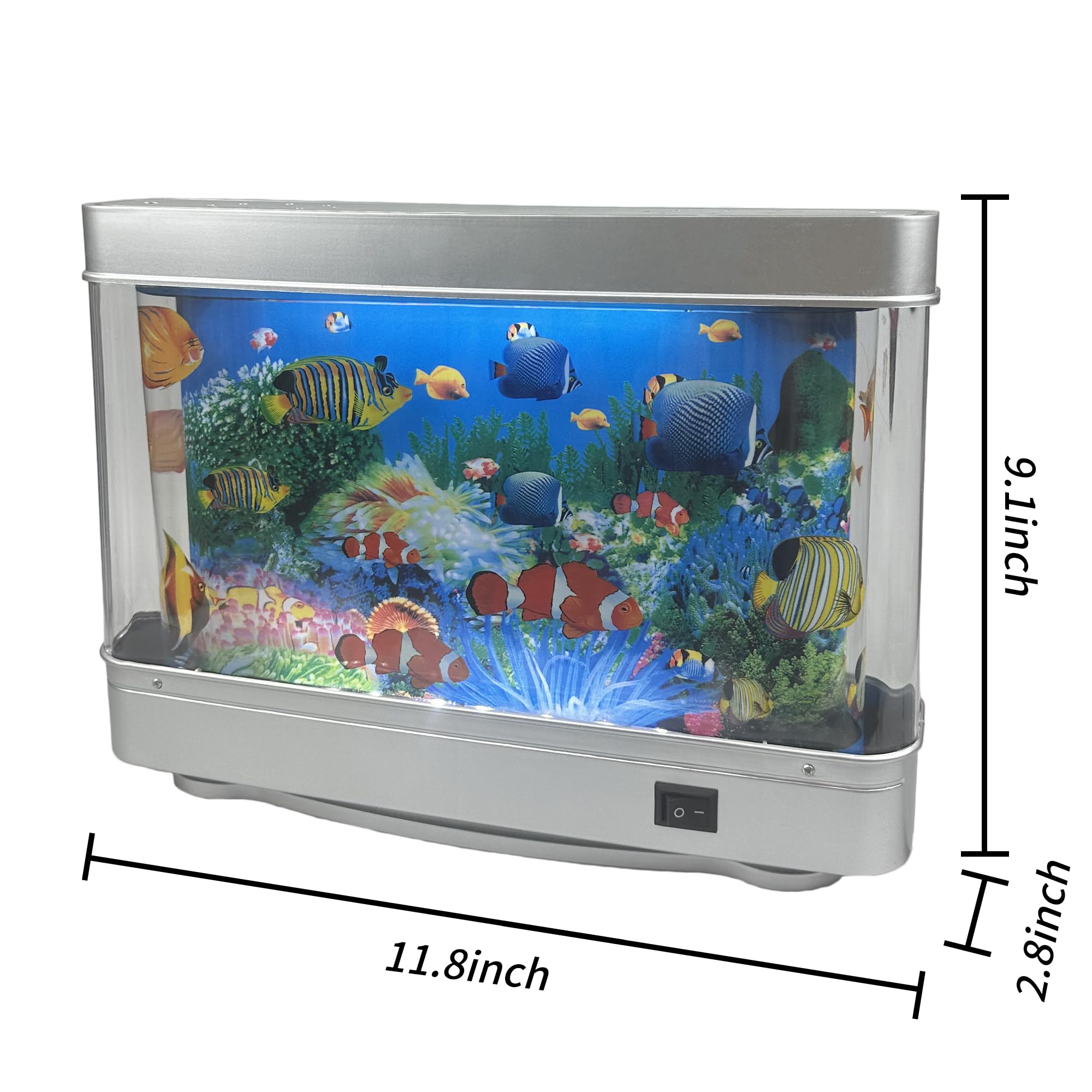 Tokenkuko US plug fish lamp is easy to set up and enjoy.