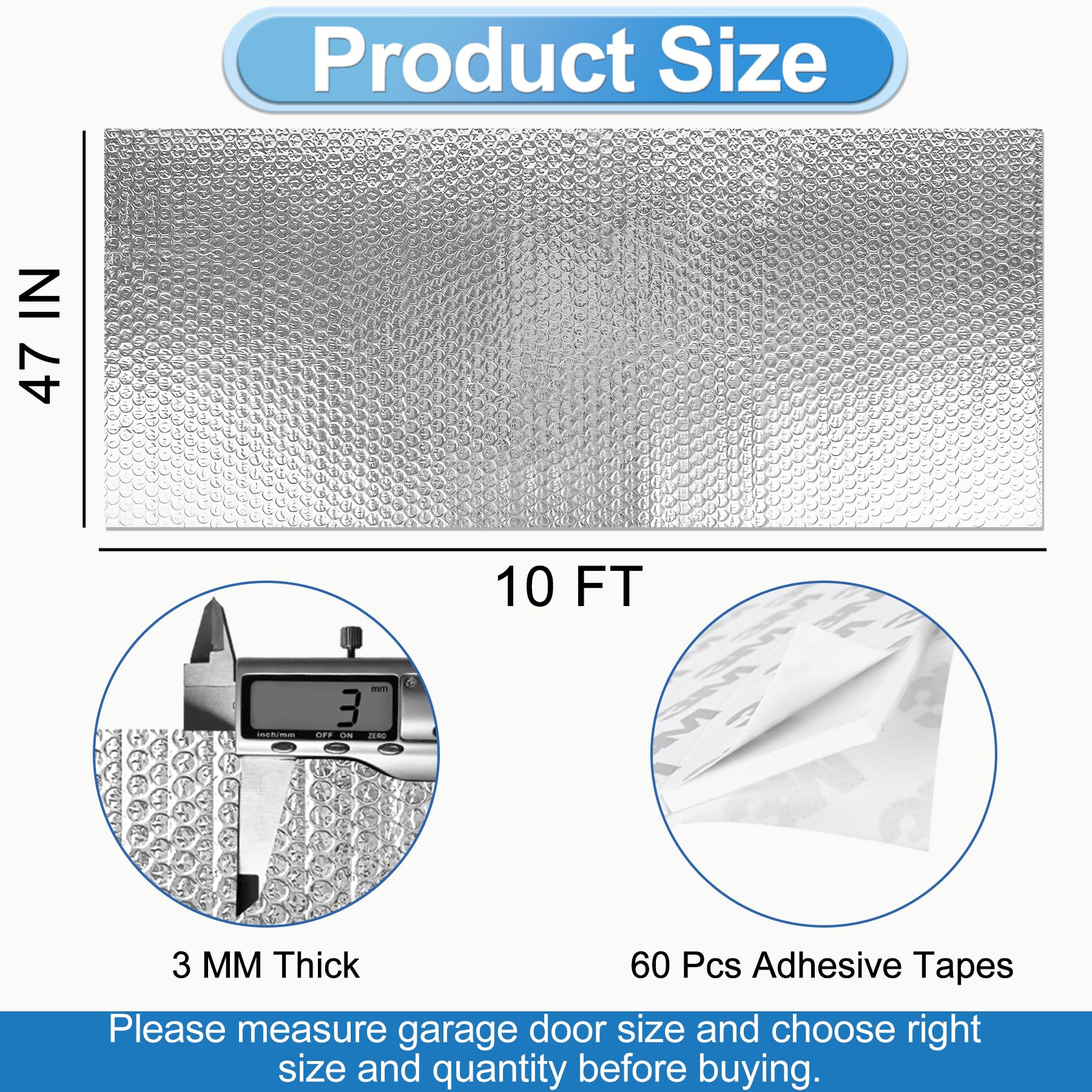 ToLanbbt 3mm bubble layer showcases the multilayer heat barrier design.