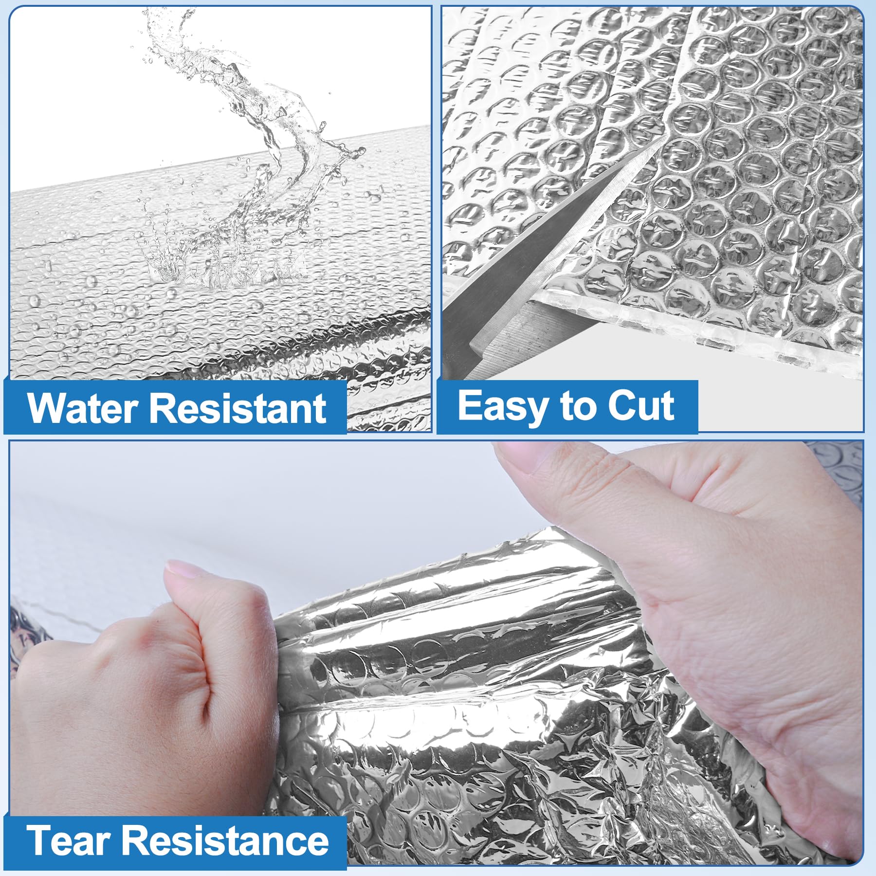 ToLanbbt aluminized film blocks sun and reduces glare.