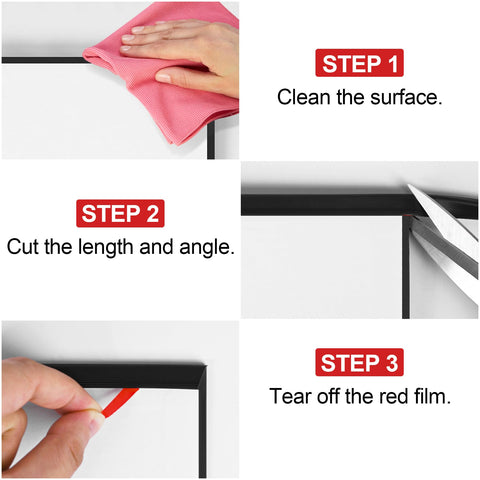 ToLanbbt 1/8-inch edge trim cuts easily for curved or irregular shapes.