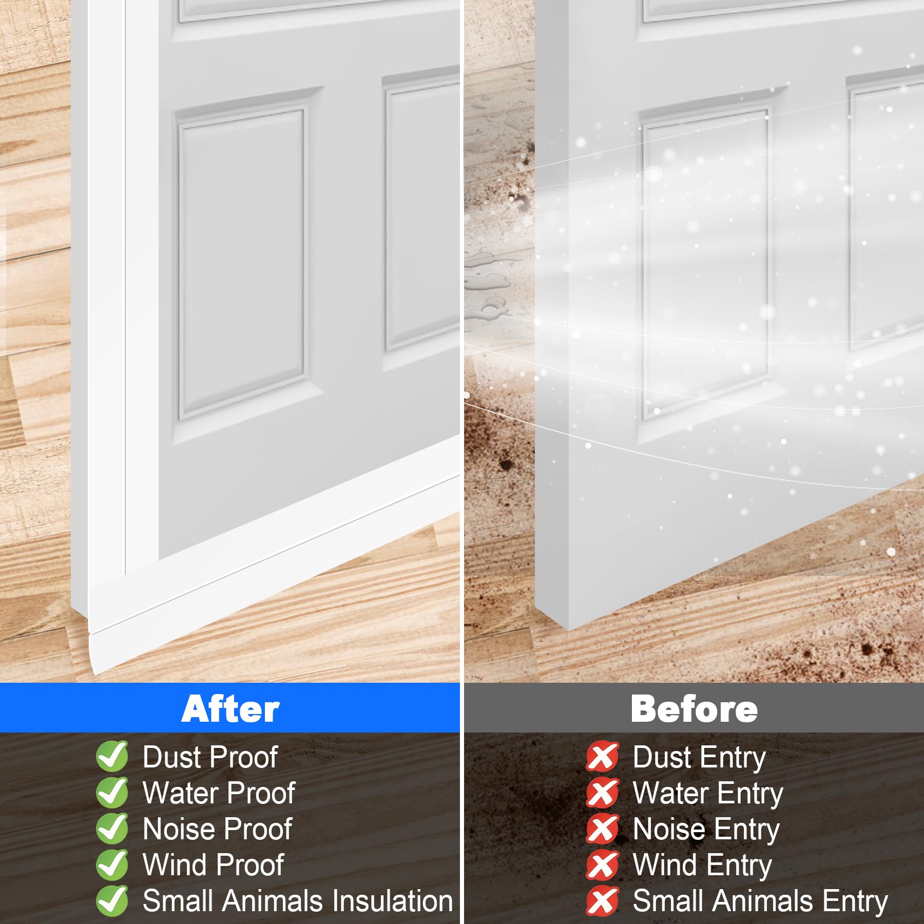 ToLanbbt seal on glass shower door helps keep moisture out.