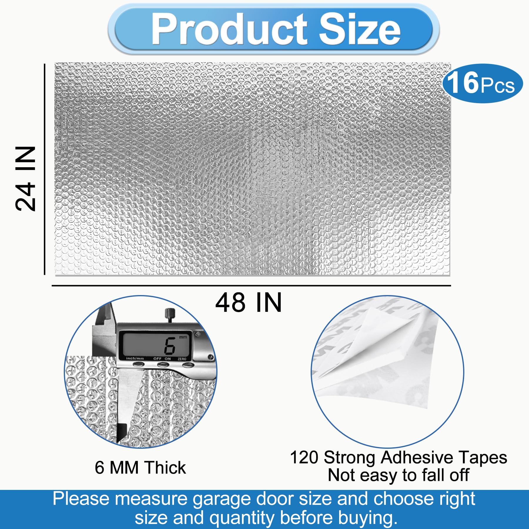 ToLanbbt double bubble foil panels 24x48 block heat and glare