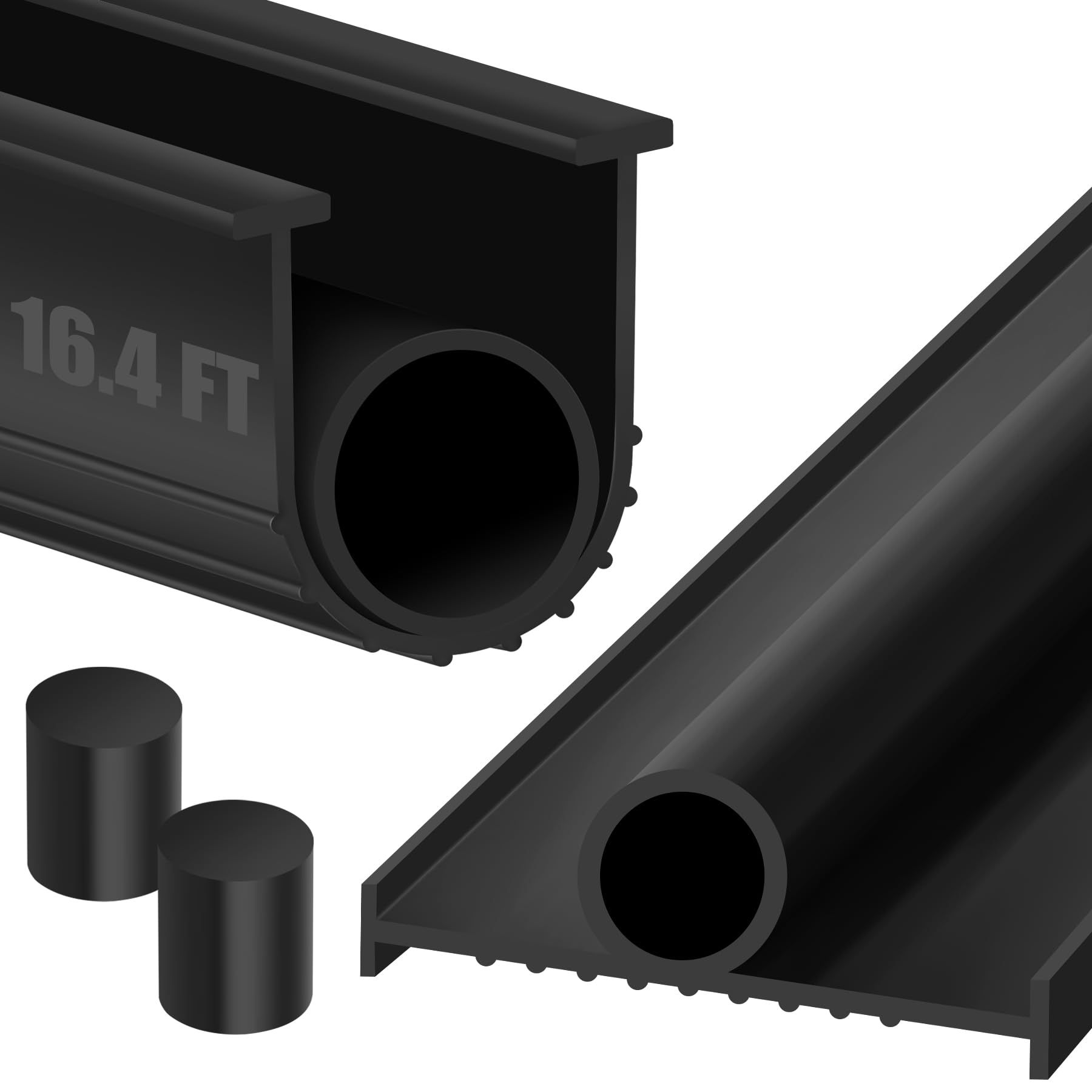 ToLanbbt garage door seal 16.4 ft bottom blocks drafts and dust.