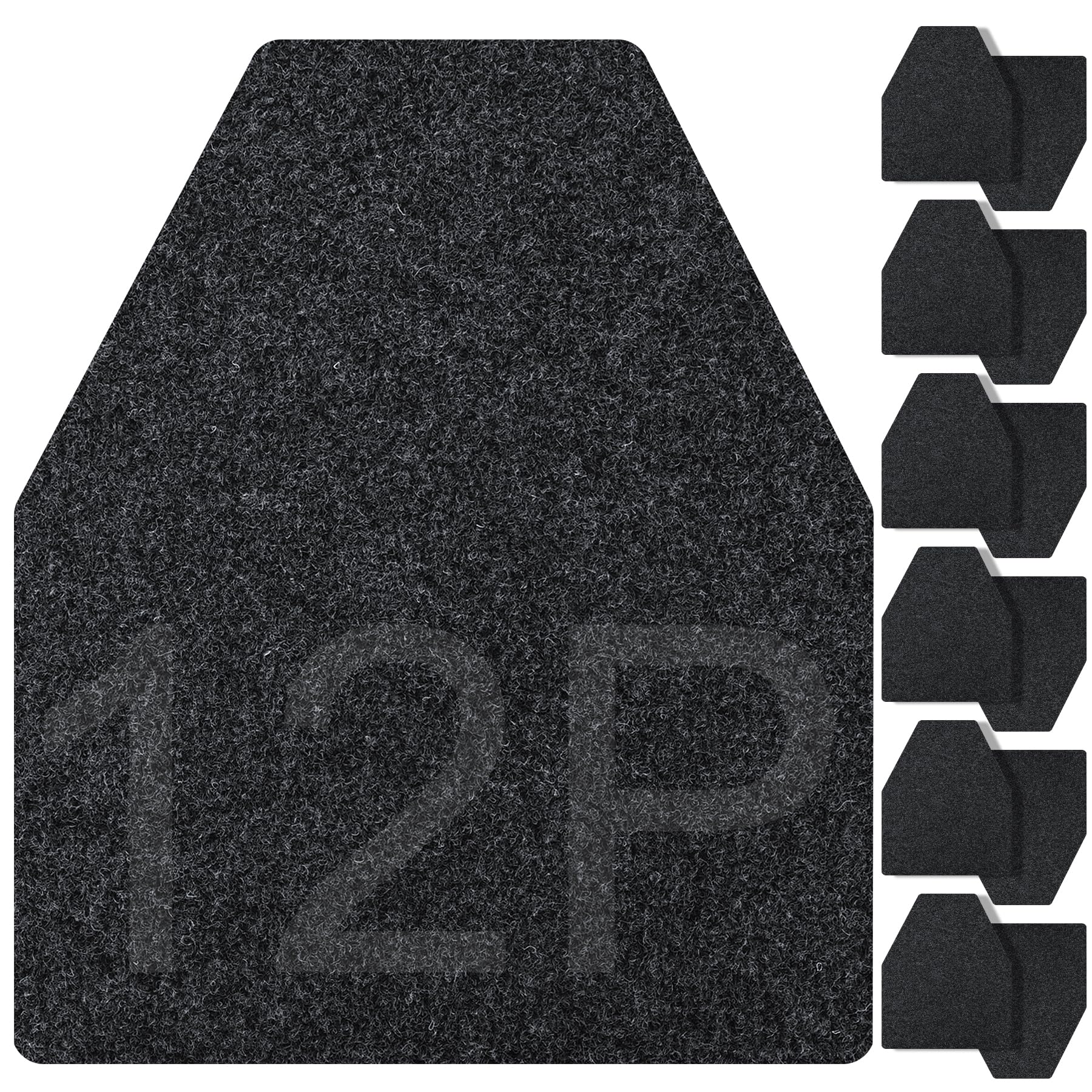 ToLanbbt urinal mat non-slip hexagon design for stable restrooms.