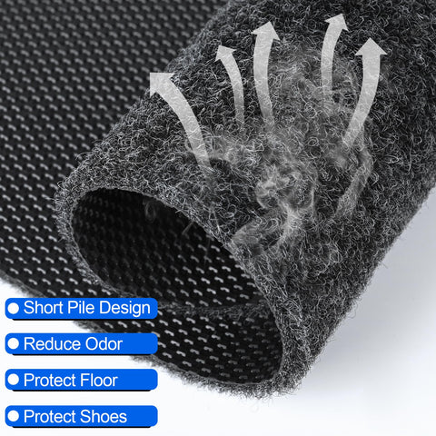 ToLanbbt urinal mat dark gray blends with decor while reducing odors.