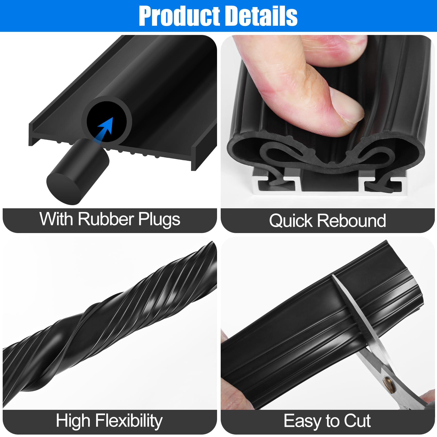 ToLanbbt width 3-3/4 inch compatibility fits most 2-track doors.