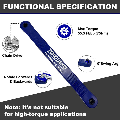 Tolcheno 1/2-to-3/8 adapter for broader automotive reach.