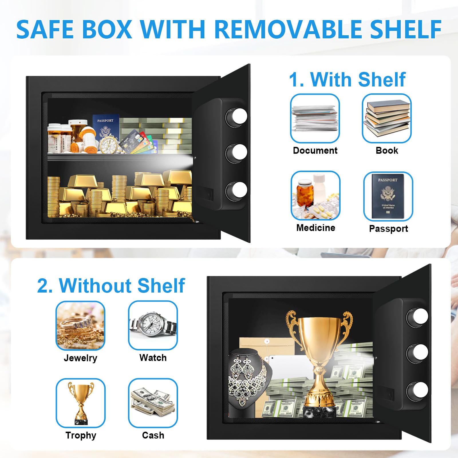 TOLEBLID built-in alarm and mute mode prevent tampering without disturbance.