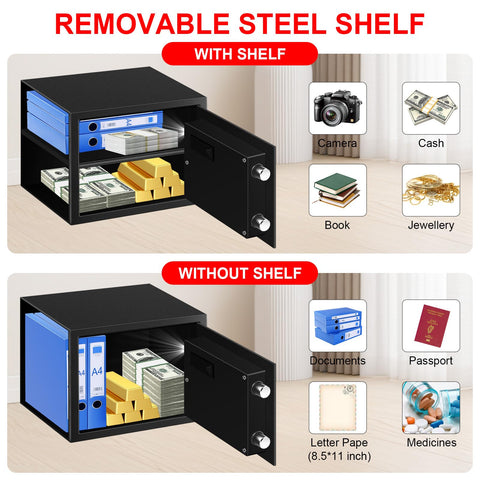 TOLEBLID safe alarm system deters tampering and keeps valuables private