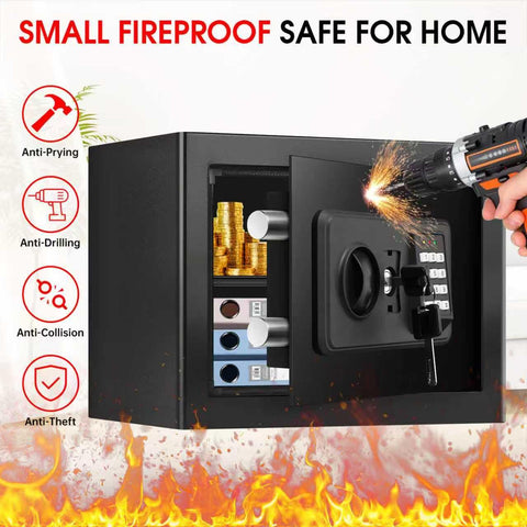 TOLEBLID safe shows sturdy steel construction for enhanced security