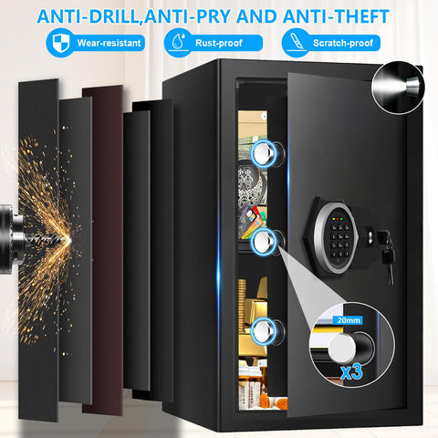 TOLEBLID bolting holes for secure wall or floor mounting