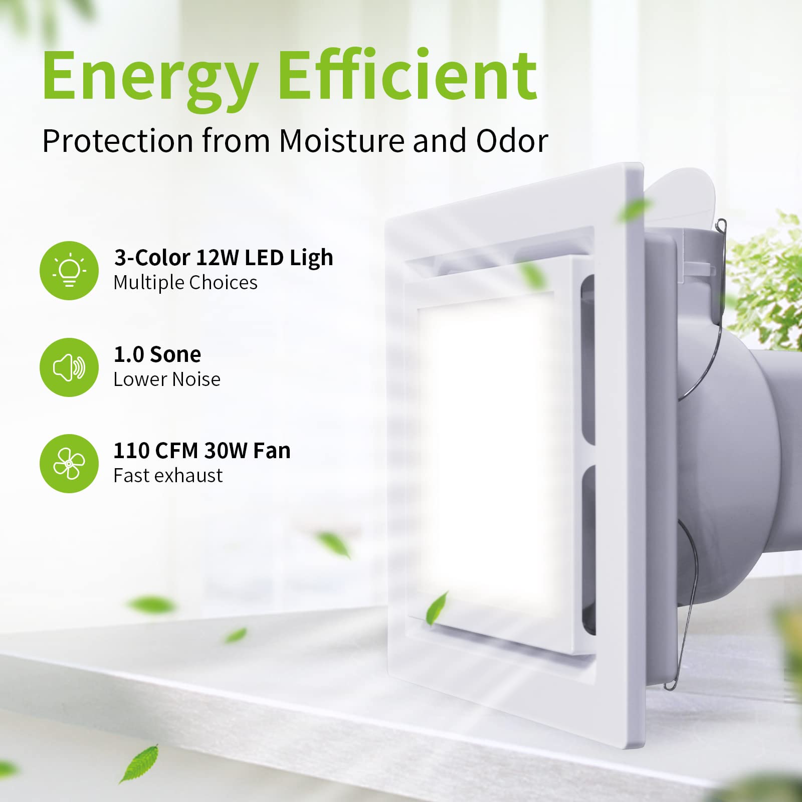 Tolery integrated fan and light with dual control for independent operation.