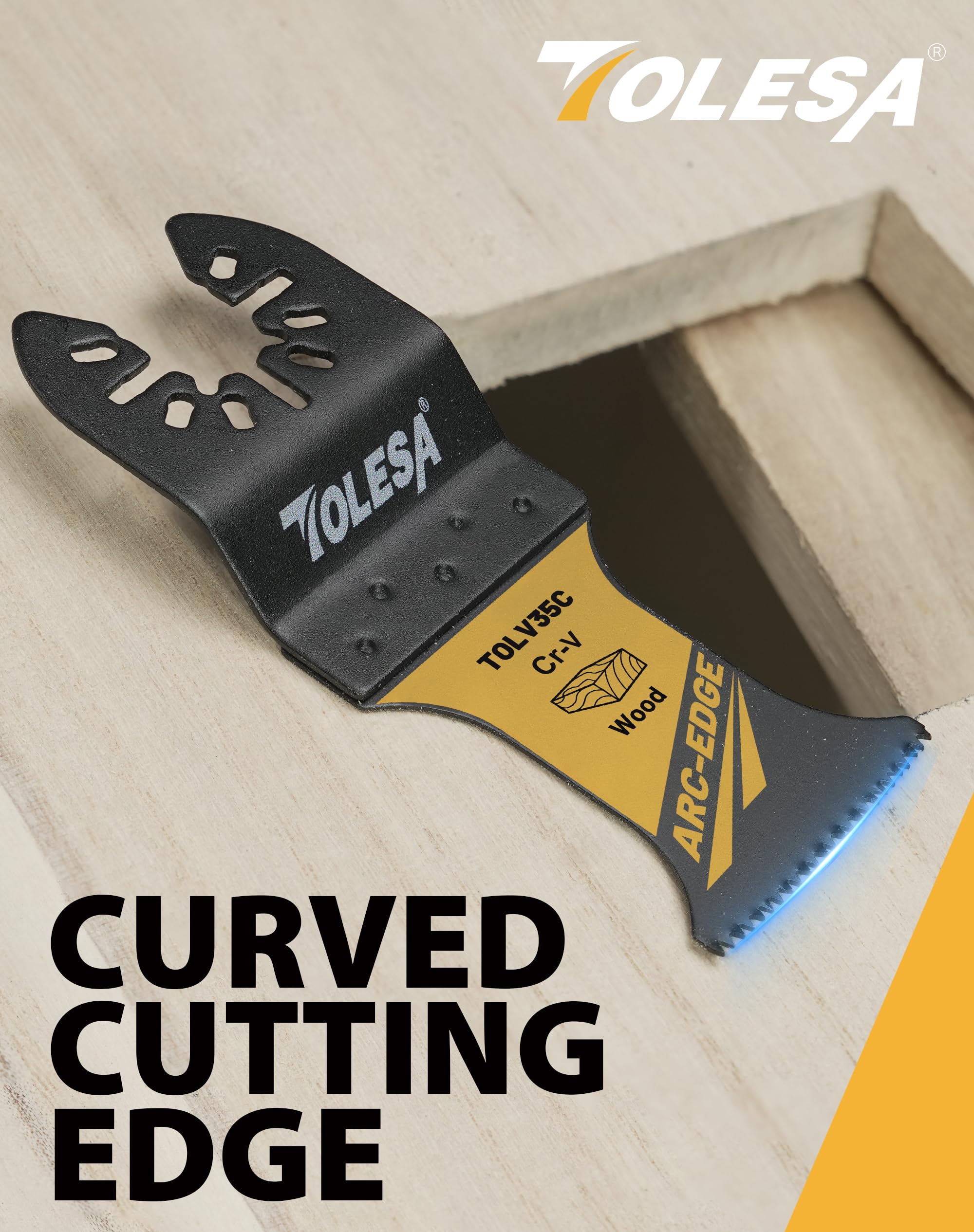 TOLESA blade mounted on a multitool enables controlled, efficient cuts.