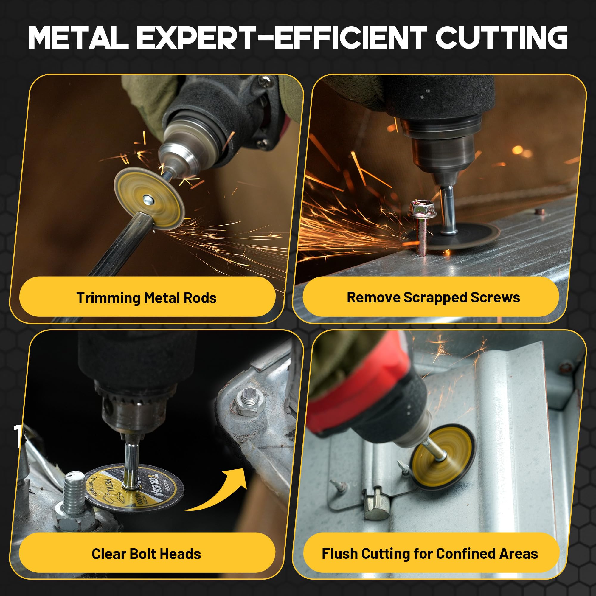 TOLESA rotary-tool compatible discs for versatile projects