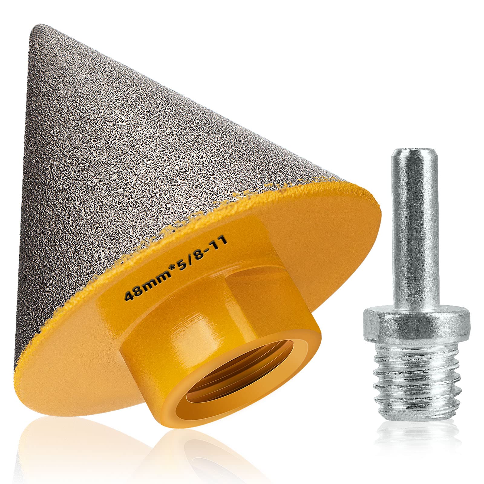 TolleSonne diamond beveling bit in action bevels ceramic hole edges