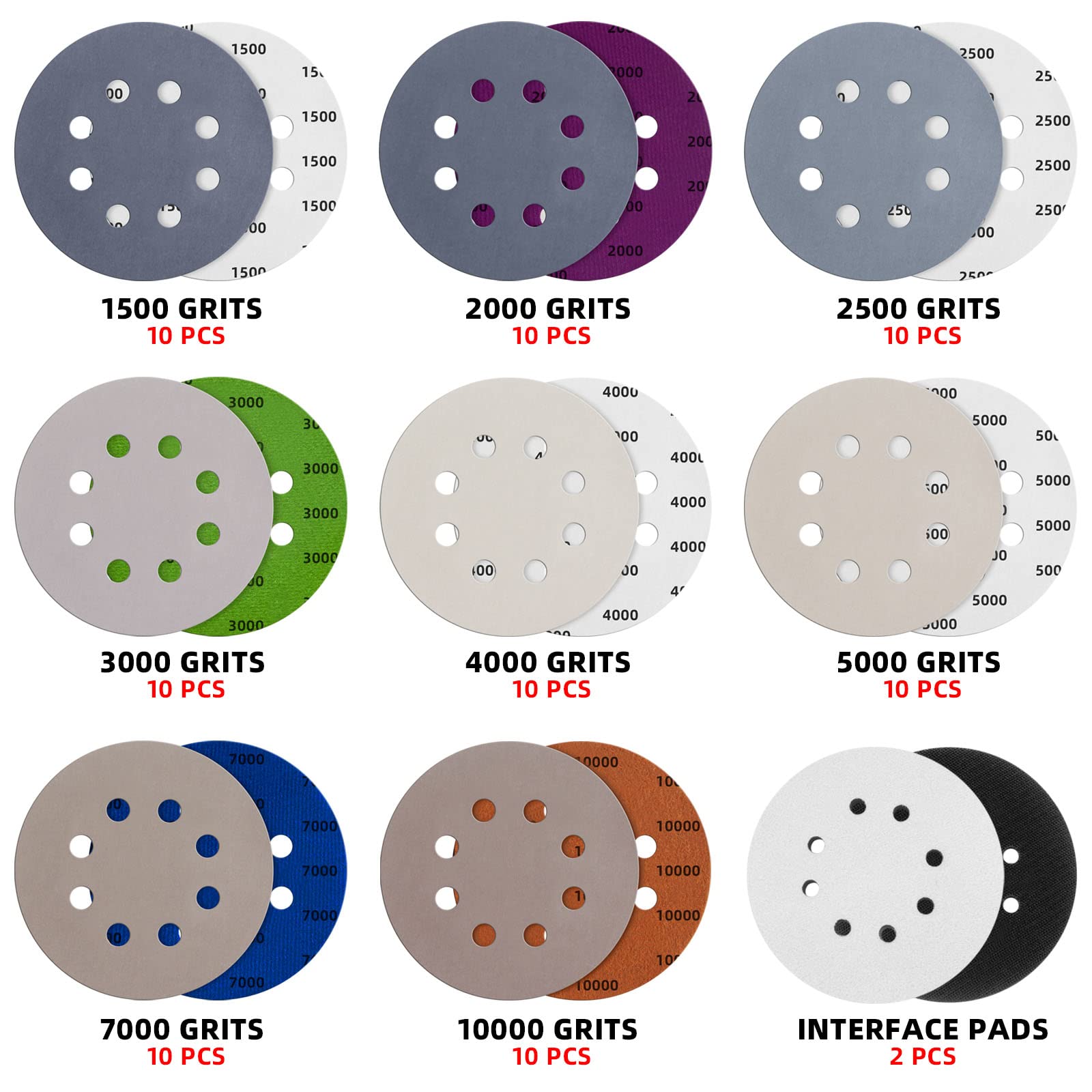 TolleSonne interface pads provide soft sponge support for edge-friendly sanding.