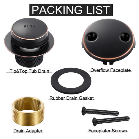 TLOZX brass thread adapter bushing ensures snug tub compatibility.