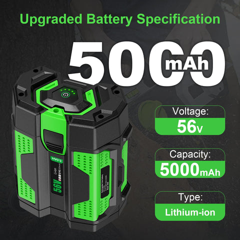 TOMAPEX battery compatible with a wide range of EGO tools