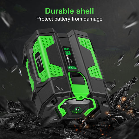 TOMAPEX fast charging battery with life indicator for quick top ups
