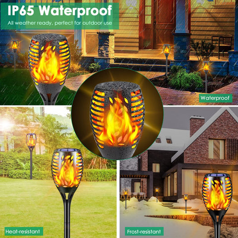 TomCare automatic-on-off torches turn on at dusk for effortless lighting.