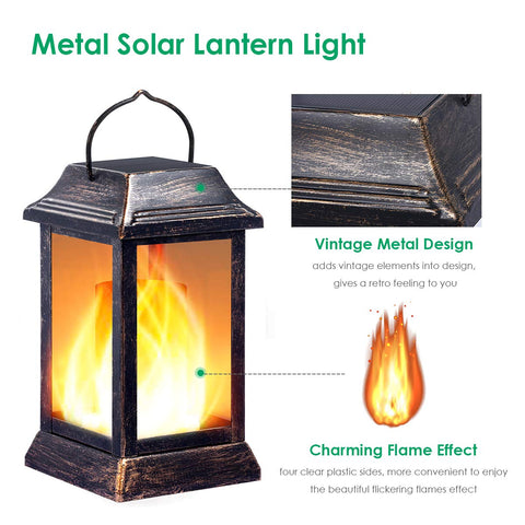 TomCare outdoor lantern in bronze metal for durable garden lighting.