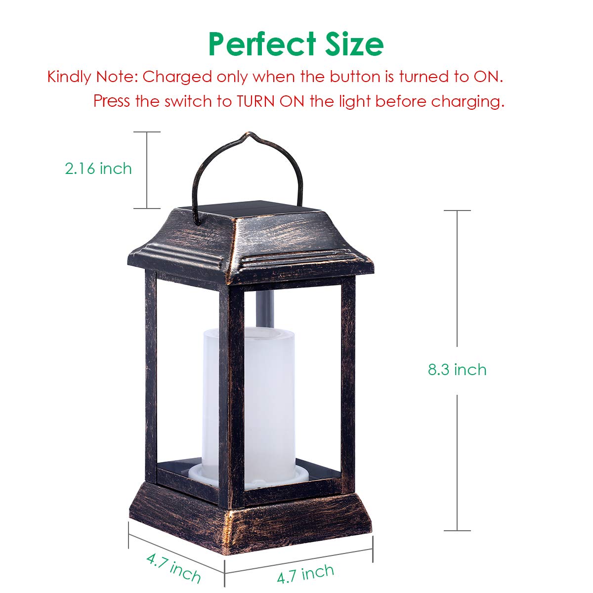 Glass-effect panels on TomCare lanterns intensify warm flicker glow.
