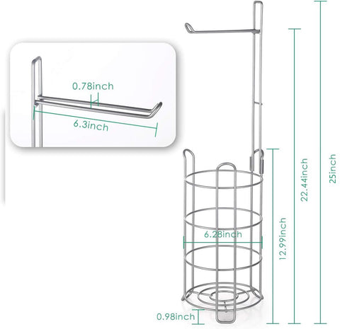 TomCare roll dispenser keeps paper handy and saves space.