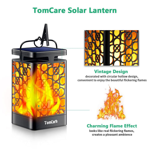 Upgraded solar panel in TomCare lantern improves charging efficiency in sunlight