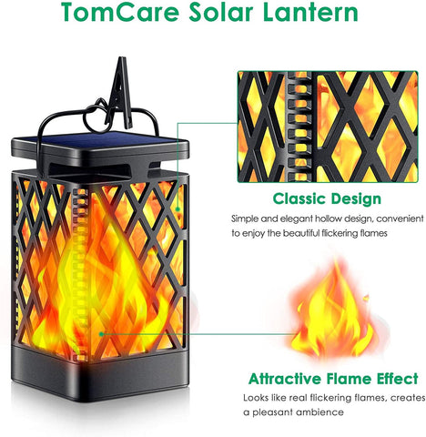 TomCare IP65 waterproof lantern withstands rain for outdoor use