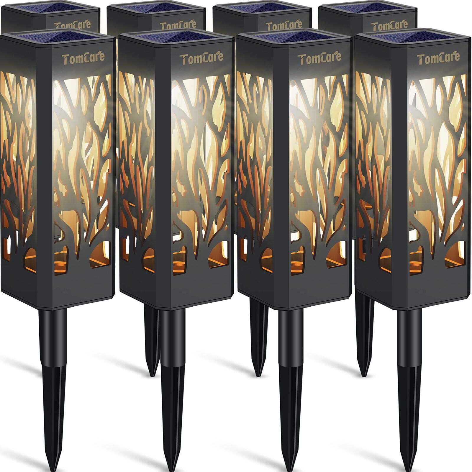 TomCare solar lights with bigger size glow for bright pathway illumination