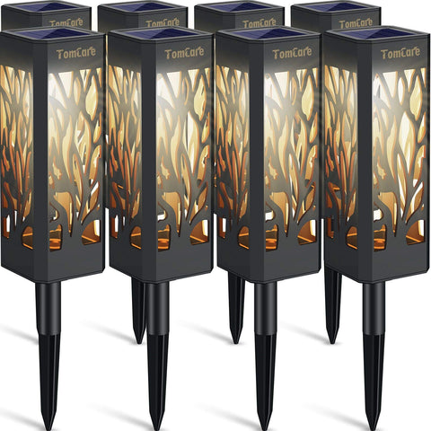 TomCare solar lights with bigger size glow for bright pathway illumination