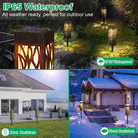 TomCare solar pathway lights are IP65 waterproof and durable