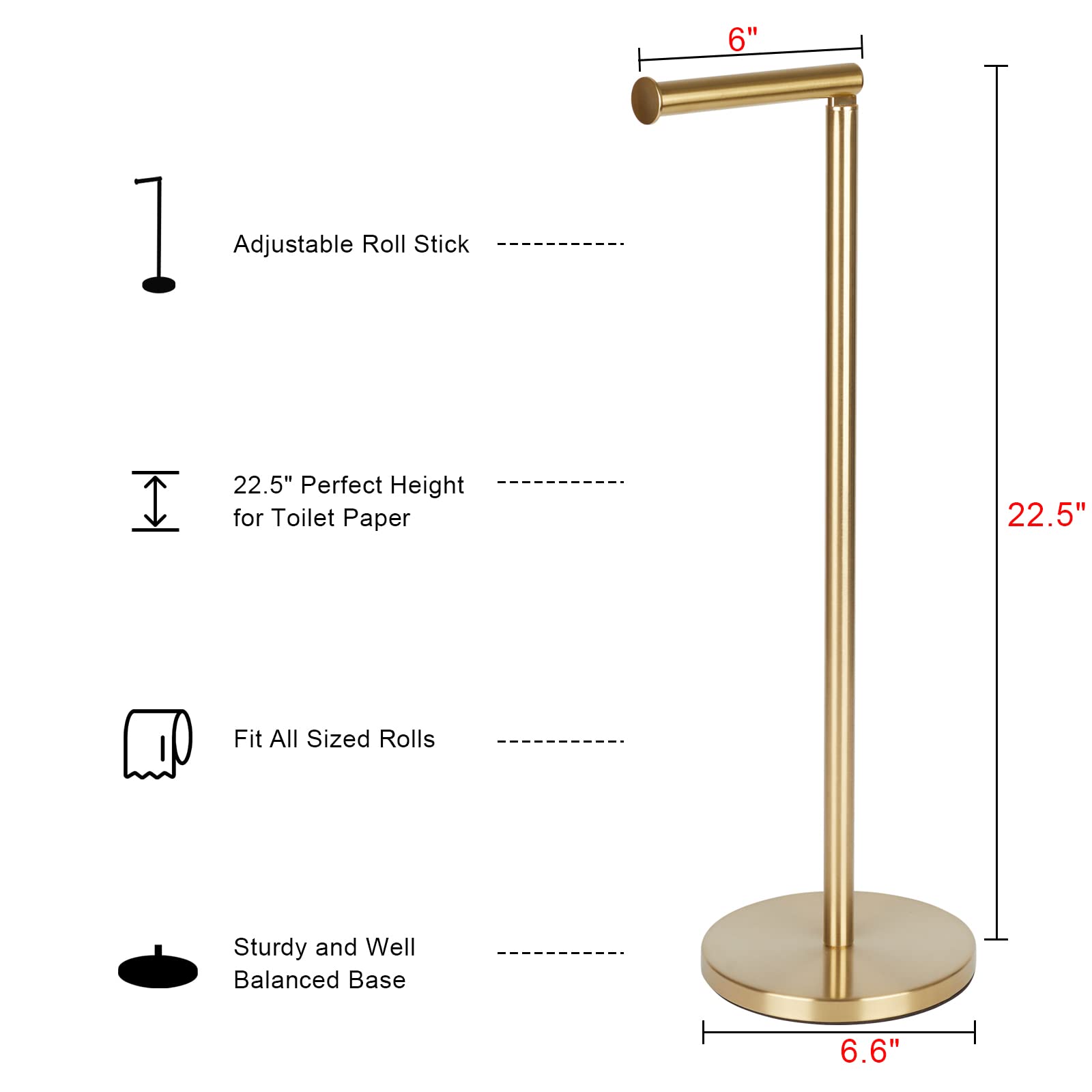 Tomeblo easy-roll-change roller arm for simple roll replacement.