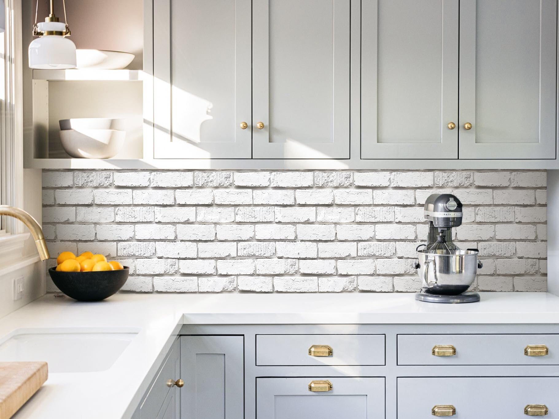 Tomete removable brick wallpaper cleanly peels away with no residue.