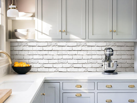 Tomete removable brick wallpaper cleanly peels away with no residue.