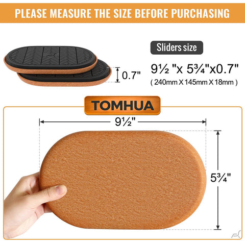 TOMHUA floor protection slider designed for effortless furniture rearrangement.