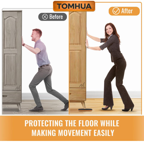 TOMHUA heavy-duty mover slider provides stable repositioning of heavy furniture.