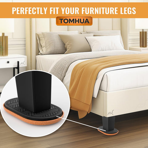 TOMHUA sliders enable gentle, precise movement of large furniture pieces.