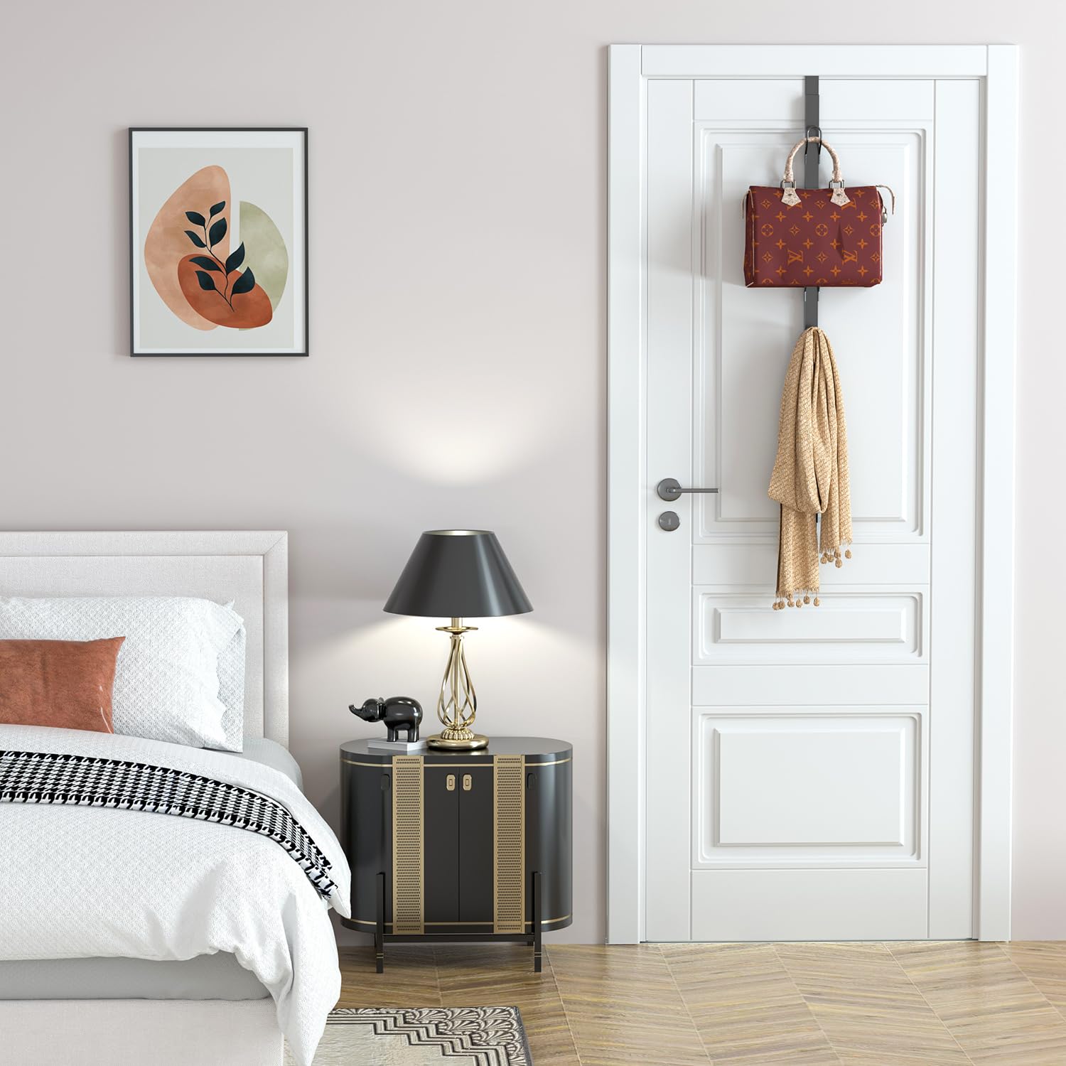 TOMIR easy no-drill installation saves time and keeps doors scratch-free.
