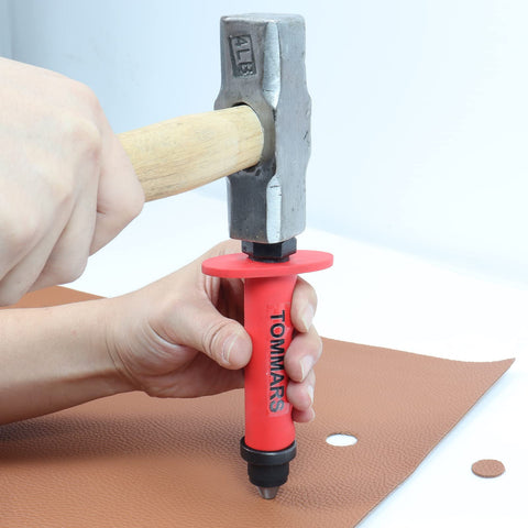 TOMMARS 3/16 to 1-3/8 inch cutters in leather project