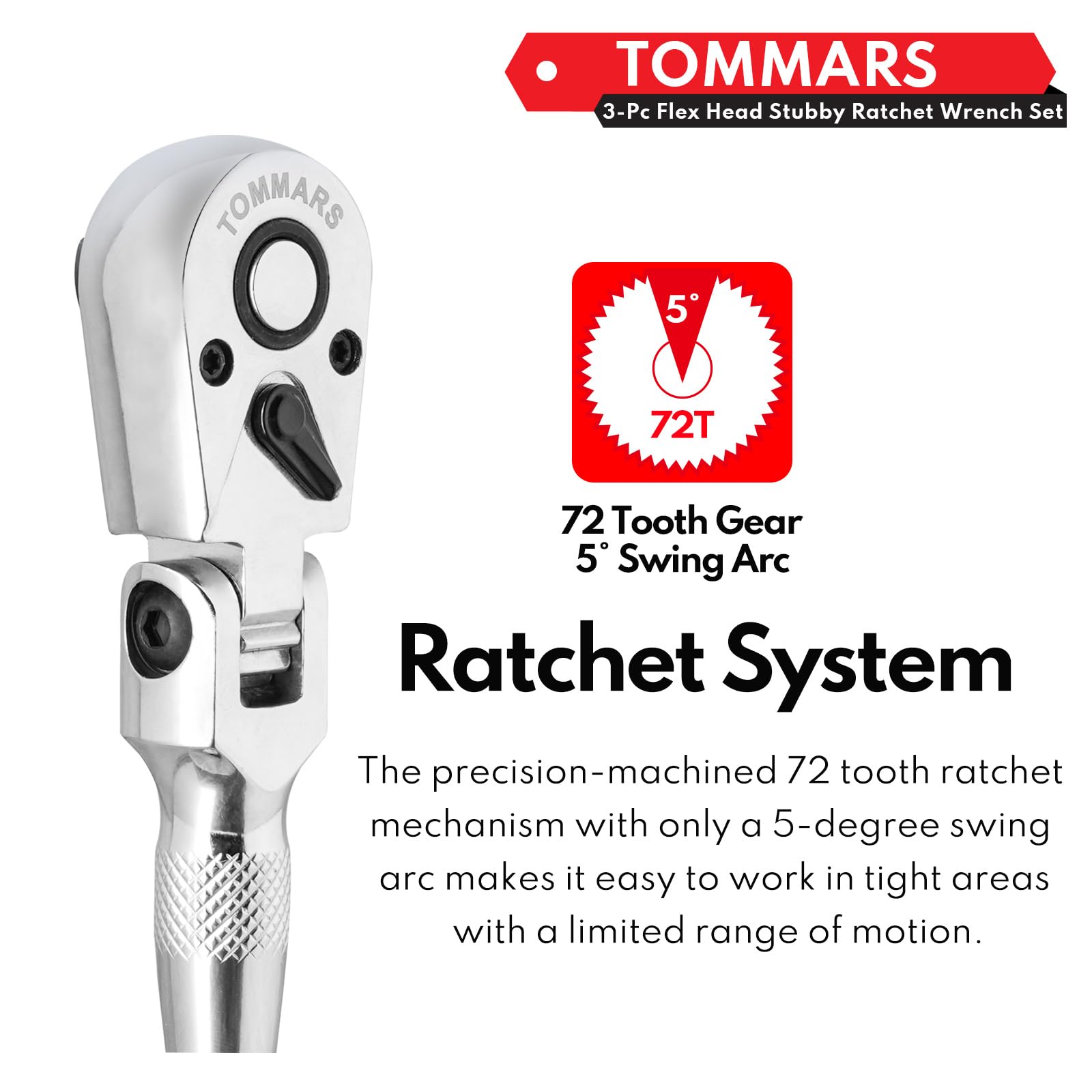 TOMMARS quick-release lock keeps sockets secure during use