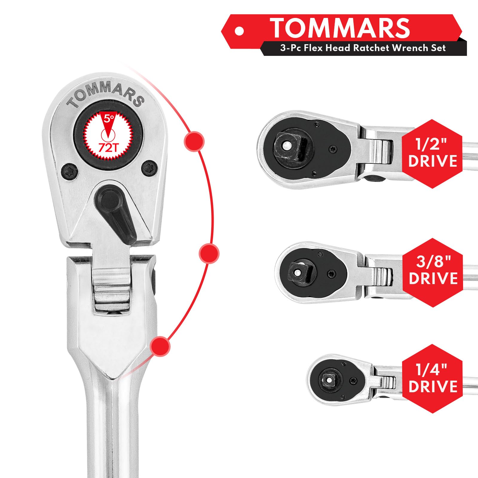TOMMARS reversible switch enables instant direction changes.