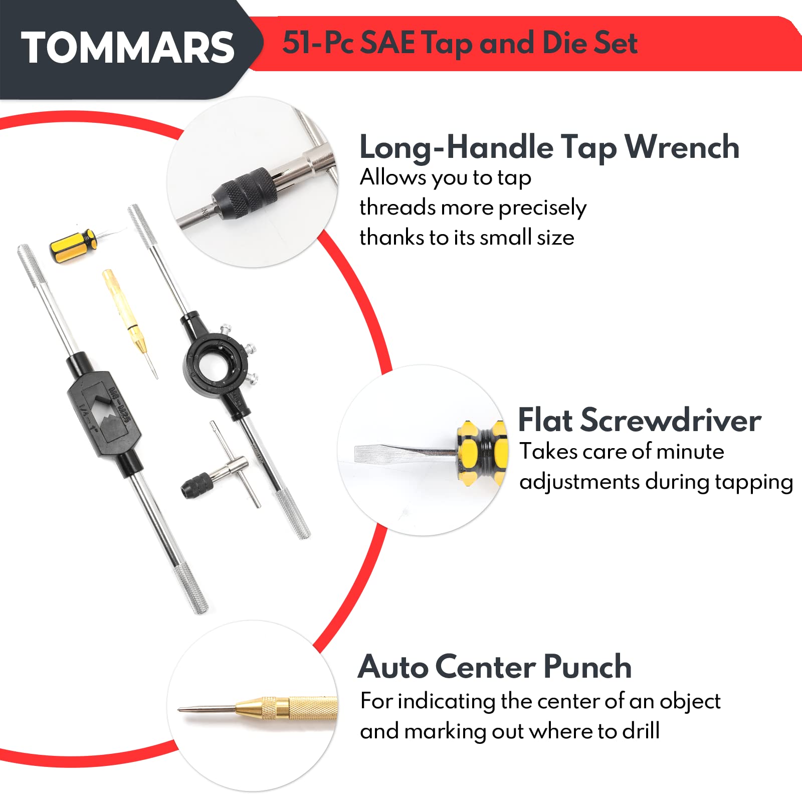 TOMMARS satin finish reduces friction for smoother cuts