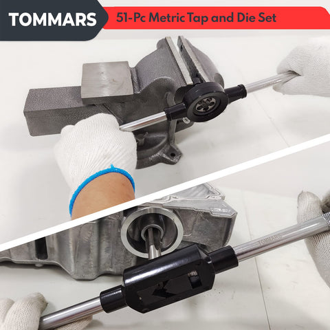 TOMMARS tap wrench enabling accurate threading control